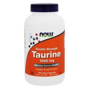 Taurin, Taurin, Now Foods, Ikki tomonlama kuch, 1000 mg, 250 Veg Kapsulalar