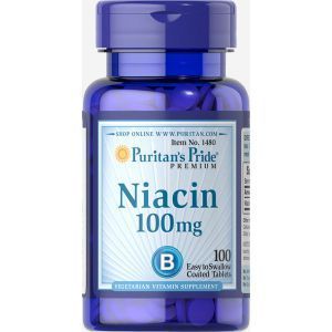 Niacin, Niacin, Puritan's Pride, 100 mg, 100 Tabletkalar