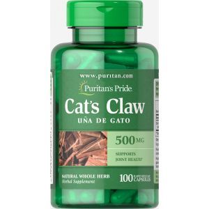 Кошачий коготь, Cat's Claw, Puritan's Pride, 500 мг, 100 капсул