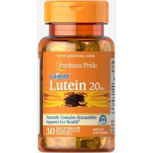 Лютеин для зрения с зеаксантином, Lutein 20 mg with Zeaxanthin, Puritan's Pride, 30 капсул 