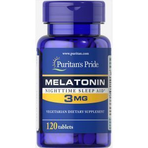 Мелатонин, Melatonin 3 mg, Puritan's Pride, 120 таблеток 