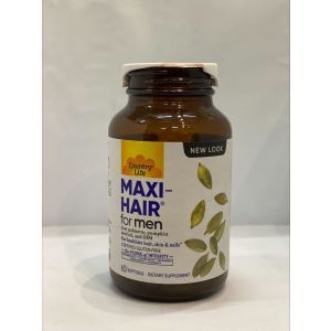 Витамины для кожи и волос мужчин, Maxi Hair, Country Life, 60 капсул