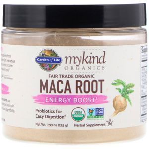 Мака корень, MyKind Organics, Organic Maca Root, Garden of Life, 225 g 