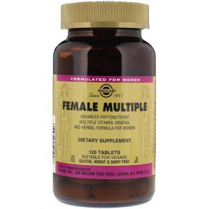Витамины для женщин, Female Multiple, Solgar, 120 таблеток (Default)
