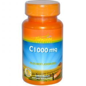 Vitamin C, Vitamin C, Tompson, 1000 mg, 60 kapsula