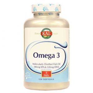 Омега-3, Omega 3 Fish 180/120, Kal, 1000 мг, 120 гелевых капсул