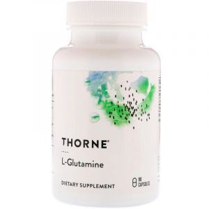 L-Glutamin, L-Glutamin, Thorne Research, 90 kapsula