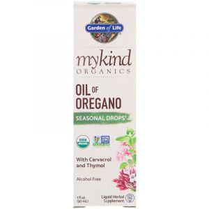 Oregano yog'i, Oregano yog'i, Hayot bog'i, MyKind Organics, tomchilar, 30 ml