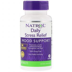Стресс формула, Stress Relief, Natrol, 30 таблеток 