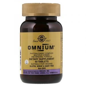 Мультивитамины и минералы oмниум, Multiple Vitamin and Mineral, Omnium, Solgar, 60 таблеток (Default)