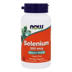 Селен, Selenium, Now Foods, 200 мкг, 90 капсул 