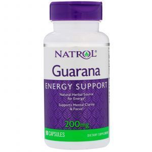 Витамины для мозга (Гуарана), Guarana, Natrol, 90 капсул