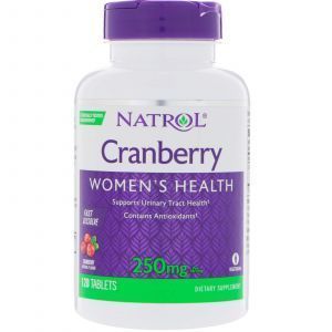 Клюква экстракт, Cranberry, Natrol, 250 мг, 120 таблеток
