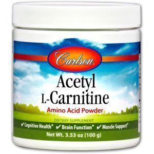 Ацетил -L карнитин, Carlson Labs, порошок 100 г