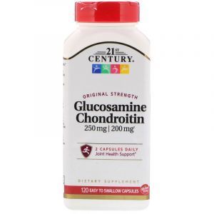 Глюкозамин хондроитин, Glucosamine Chondroitin, 21st Century, 250/200 мг, 120 кап. (Default)