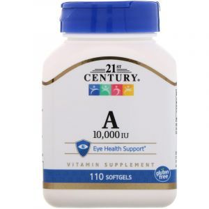 Витамин A, Vitamin A, 21st Century, 10,000 МЕ, 110 капсул (Default)