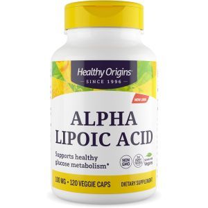 Альфа-липоевая кислота, Alpha Lipoic Acid, Healthy Origins, 100 мг, 120 капсул