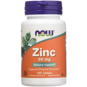 Now Foods, Zinc, 50 mg, 100 Tablets