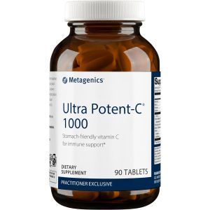 Vitamin C, Buferlangan, Ultra Potent-C, Metagenik, 1000 mg, 90 Tabletka