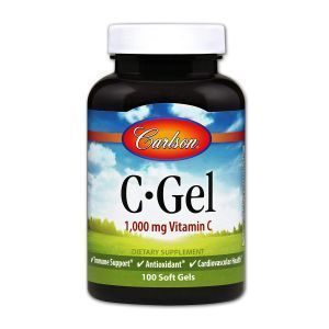Vitamin C, C-Gel, Carlson Labs, 1000 mg, 100 Softgels