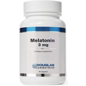Melatonin, Melatonin, Duglas Laboratories, uyqu/uyg'onish sikllarini qo'llab-quvvatlaydi, 3 mg, 60 kapsula