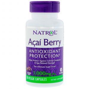 Acai (Super), AcaiBerry, Natrol, 1000 mg, 75 kapsula