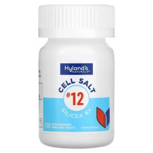 Клеточная соль №12, Cell Salt #12, Silicea 6X, Hyland's, 100 быстрорастворимых таблеток