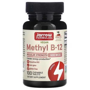Vitamin B12, Metil B-12, Jarrow formulalari, 500 mkg, 100 pastil