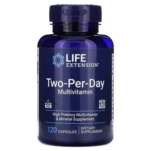 Мультивитамины, Two-Per-Day Multivitamin, Life Extension, 2 в день, 120 капсул