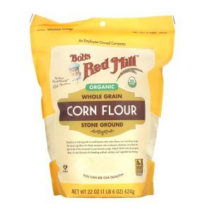 Цельнозерновая кукурузная мука, Corn Flour, Bob's Red Mill, органик, 680 г
