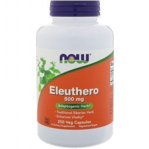 Элеутерококк, Eleuthero, Now Foods, 500 мг, 250 капсу