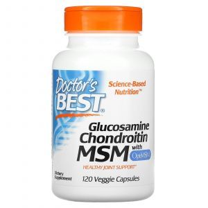  Глюкозамин  хондроитин с OptiMSM, Glucosamine Chondroitin MSM, Doctor's Best,  120 капсул