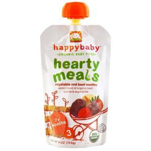 Детское питание из овощей и гавядины, (Happy Baby, Stage 3, 7+ Months), Nurture Inc., 113 г