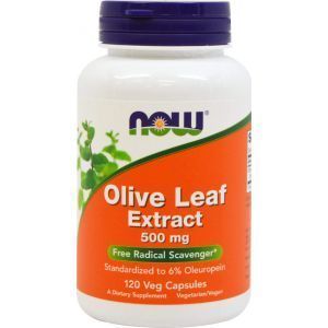 Olive Leaf, Now Foods, ekstrakti, 500 mg, 120 ta qopqoq