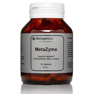 Растительные ферменты для пищеварения, Метазим, Metazyme, Metagenics, 90 капсул