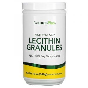  Лецитин из сои, Lecithin Granules, Nature's Plus, гранулы, 340 г