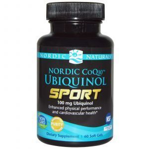 Sportchilar uchun Ubiquinol Q10, Ubiquinol CoQ10, Nordic Naturals, 100 mg, 60 kapsula
