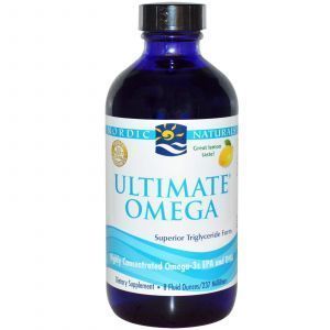 Baliq yog'i konsentrati (limon), Ultimate Omega, Nordic Naturals, 237 ml.