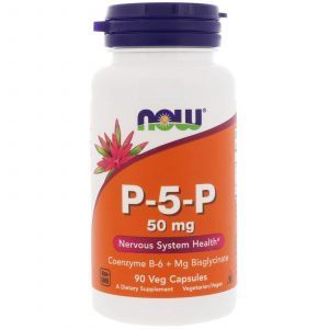 P-5-P piridoksal-5-fosfat magniyli, Now Foods, 50 mg, 90 Veg kapsulalar