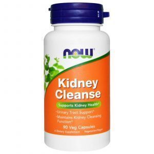 Очистка почек и мочевого пузыря, Kidney Cleanse, Now Foods, 90 вегетарианских капсул