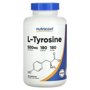 Тирозин, L-Tyrosine, Solgar, 500 мг, 100 капсул