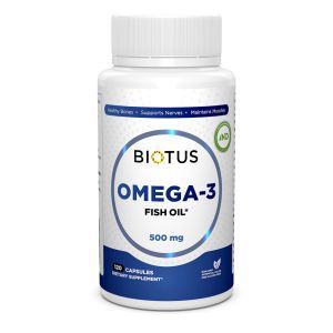 Омега-3 исландский рыбий жир, Omega-3 Fish Oil, Biotus, 120 капсул