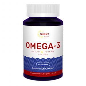 Omega-3 baliq yog'i, Omega-3 faol kuchli, quyoshli qopqoqlar, 1000 mg, 100 yumshoq jel