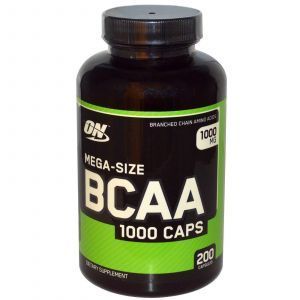 BCAA Mega, Mega-Size BCAA, Optimal Oziqlanish, 1000 mg, 200 Kapsül