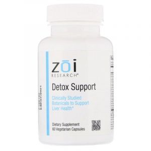 Выведение токсинов, Detox Support, ZOI Research, 60 капсул
