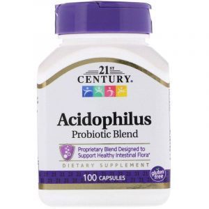 Probiyotiklar, Acidophilus, 21-asr, 100 kapsula