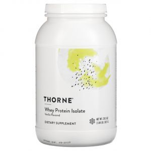 Сывороточный протеин изолят, Whey Protein Isolate, Thorne Research, ваниль, 837 г