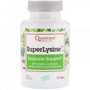 Поддержка иммунитета, Super Lysine +, Quantum Health, 90 таб.