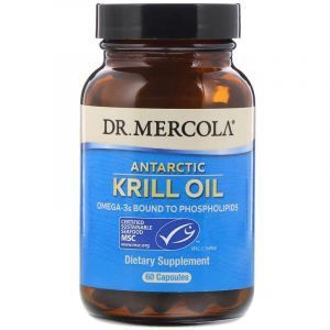 Масло криля арктического, Krill Oil, Dr. Mercola, 60 капсул