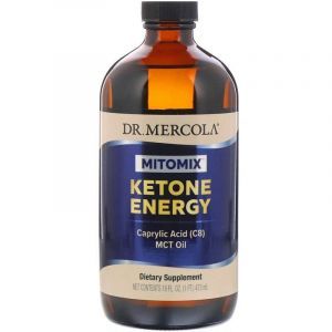 Кокосовое масло MCT, Ketone Energy, Dr. Mercola, 473 мл